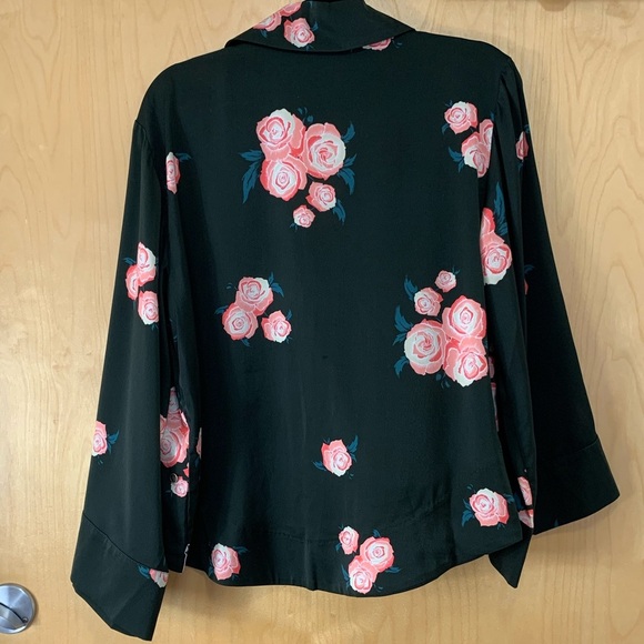 One Teaspoon Quartermaster Floral Kimono Sleeve Top - Picture 6 of 16